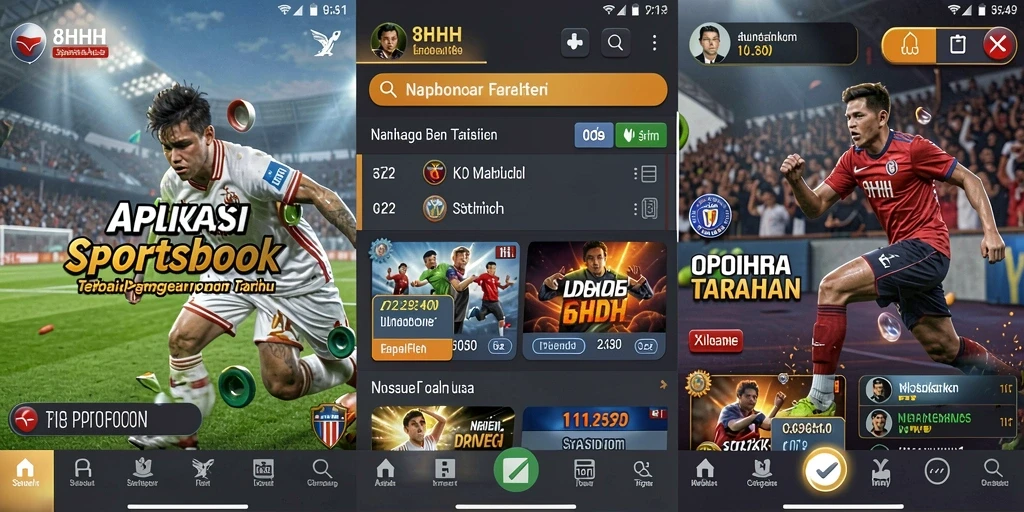 Tampilan menarik gameplay taruhan olahraga di 8HHH.