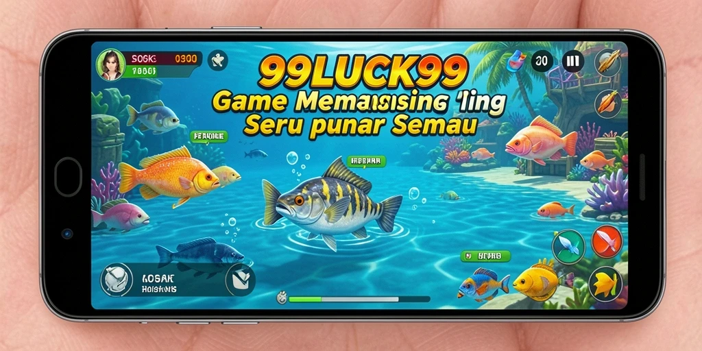Screenshot gameplay yang menampilkan aksi memancing seru di 99LUCK99.