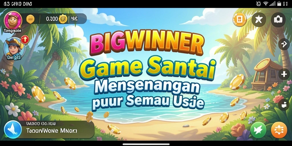 Screenshot gameplay yang menunjukkan keseruan bermain BIGWINNER.