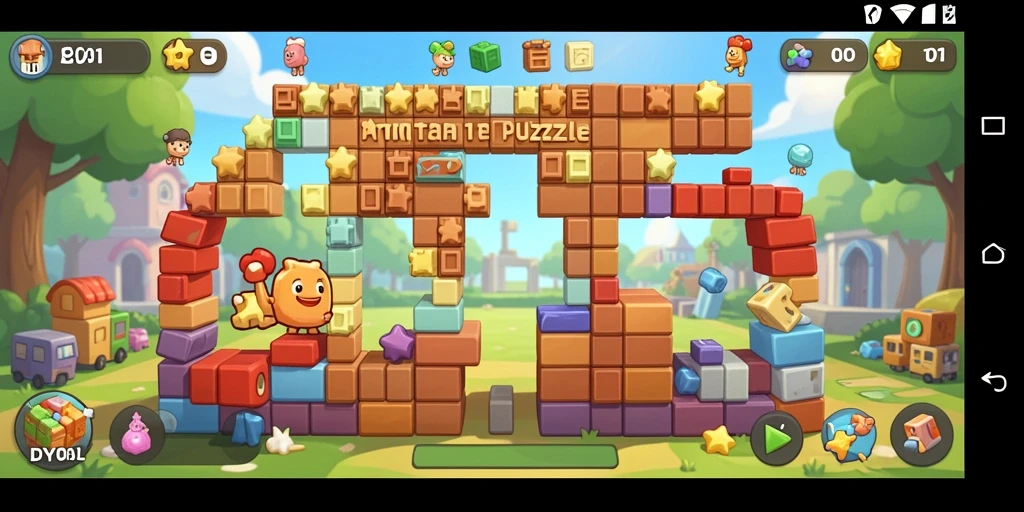 Tangkapan layar dinamis gameplay puzzle dari DY01.
