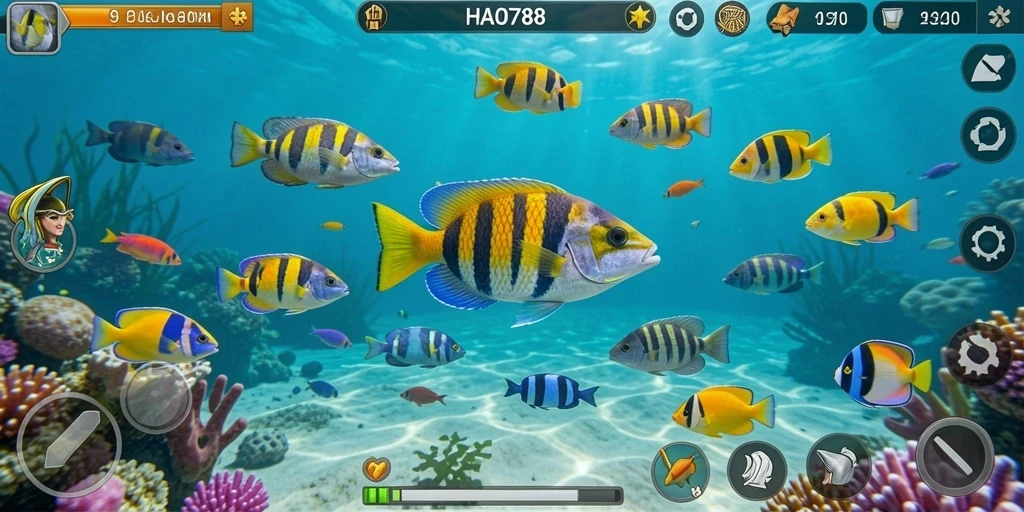 Screenshot gameplay HAO788 menampilkan aktivitas Tembak Ikan yang seru.