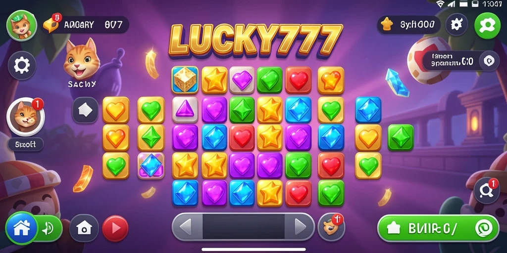 Gameplay seru di LUCKY777 dengan kombinasi bintang.