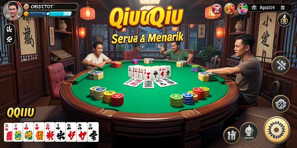 Screenshot gameplay ORISTOTO saat pertandingan QiuQiu.