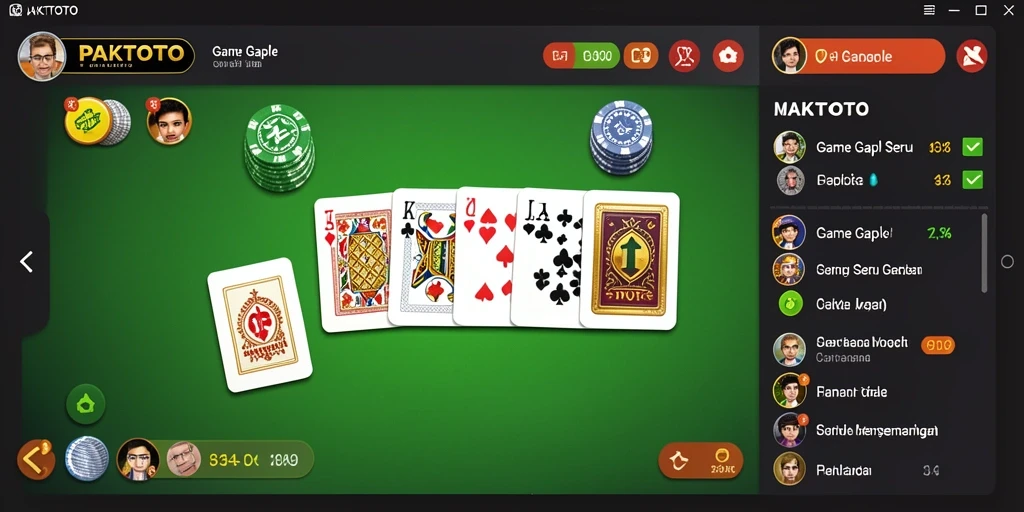 Screenshot gameplay PAKTOTO menampilkan suasana seru bermain Gaple.