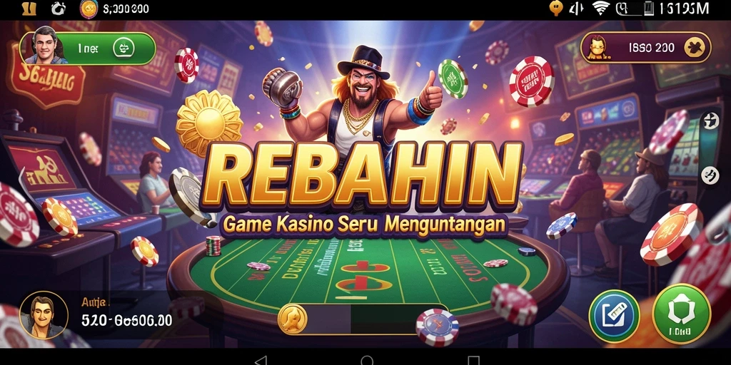 Tampilan menarik dari permainan Kasino di REBAHIN.