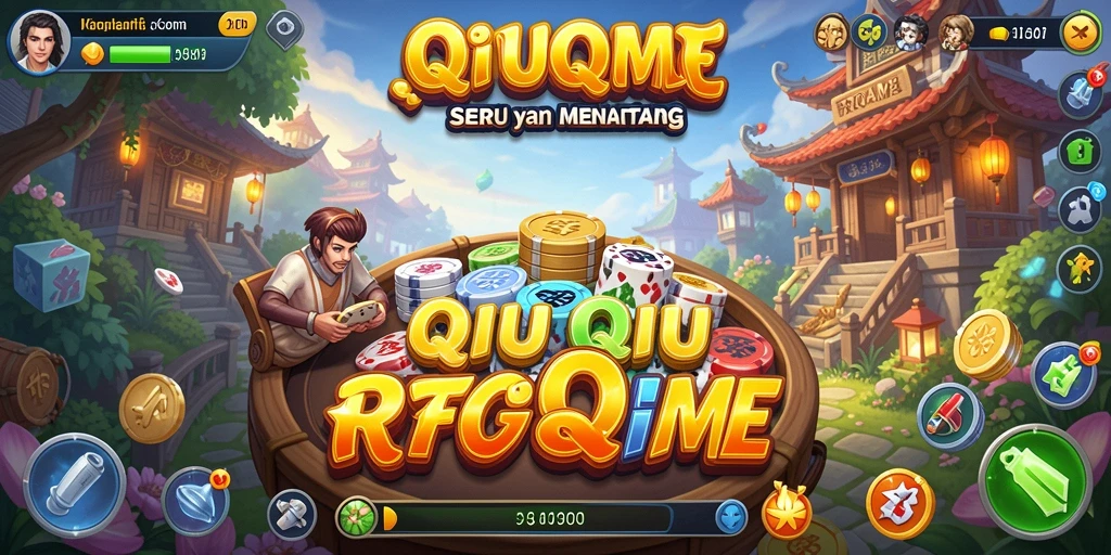 Screenshot utama RPGAME menampilkan aksi seru dalam permainan QiuQiu.