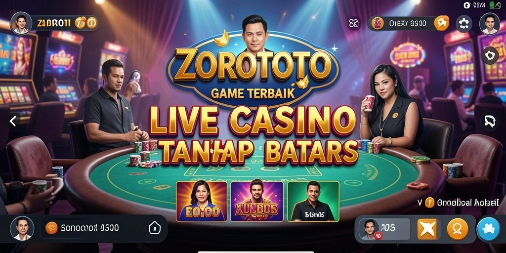 Tampilan gameplay menarik dari ZOROTOTO dalam Live Casino.
